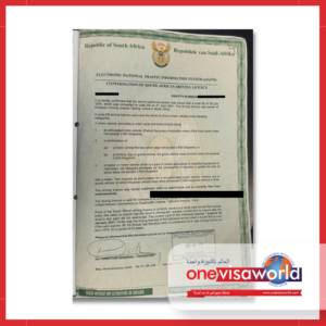 Driver’s Licence Confirmation Letter Assistance (South Africa)