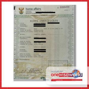Unabridged Birth Certificate Assistance (South Africa)